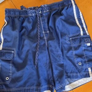 OP Navy Cargo Shorts with White Accents
